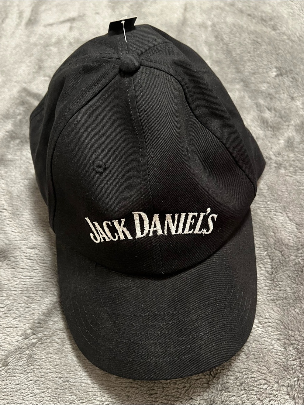 X2 Jack Daniels Black Cap with White Embroidered Logo
